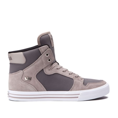 Supra Vaider Grå Høye Sneakers Dame [NO-1-H185]